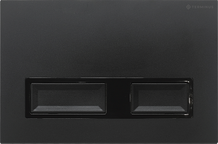Сенсорная клавиша смыва для инсталляции Terminus Classic кнопка прямоугольник цвет чёрный матовый Сенсорная клавиша смыва для инсталляции Terminus Classic кнопка прямоугольник цвет чёрный матовый