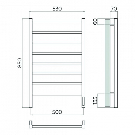 Ватикан П8 500х850 Электро Полотенцесушитель TERMINUS Золото Салехард - фото 4 Ватикан П8 500х850 Электро Полотенцесушитель TERMINUS Золото Салехард - фото 4